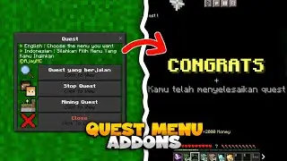 QUEST MENU ADDONS MCPE | MINECRAFT BEDROCK 1.19.50+!!