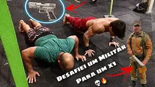 Desafiei um militar pra um treino! Deu ruim 😢