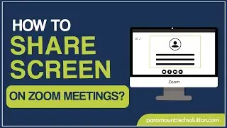 How to share screen on zoom meeting ?
