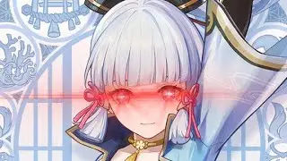 Drawing Kamisato Ayaka from Genshin Impact