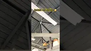 Custom roof ventilation 😳! #roofing #homeinspector #diy