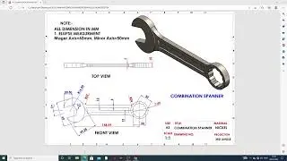 SOLIDWORKS PRACTICE TUTORIAL-21, COMBINATION SPANER DESIGN