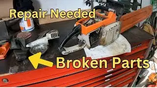 Stihl 041 Repairs Needed + Bonus Sawmill footage