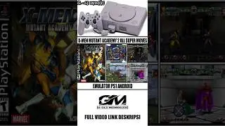 X-Men Mutant Academy 2 - All Characters Super Moves | Best PS1 Games | Emulator PS1 Android