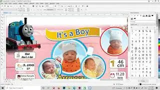 desain template biodata bayi 2022