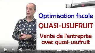 Vente de l'entreprise avec quasi-usufruit