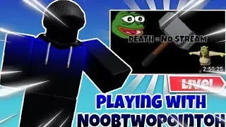 Playing With Noob On His Live (Roblox Flee The Facility)