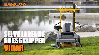 Elektrisk plenklipper VIDAR radiostyrt eller GPS selvkjørende