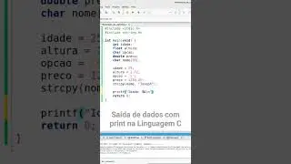 Saída de dados com printf na Linguagem C