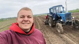 Посів сої навісною сівалкою сз 1,8 Наладка сівалки.
