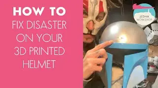TUTORIAL 9 - HOW TO fix a disaster on your 3D Printed Helmet.