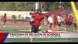 A Texas public school superintendent won't stop promoting Christianity at work (Livestream)