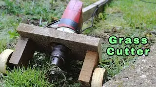 How to make a grass cutter machine? DIY Trimmer