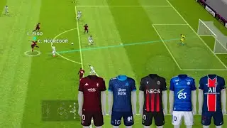 Ligue 1 Uber Eats Top 5 Kits in PES 2021 Mobile 