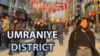 Istanbul Walking Tour- Umraniye District- 4k UHD 60FPS