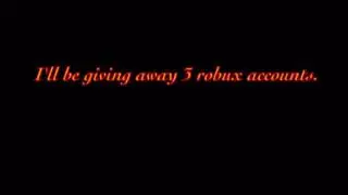 Roblox account giveaway