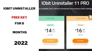 IObit Uninstaller free key for 8 Months