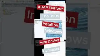 ABAP Platform Trial 1909 installieren - auf Windows mit Docker Container [deutsch] 