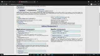 Update php version to php8 on wampserver