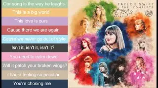 Taylor Swift: The Complete Eras Megamix | By Joseph James | Lyrics