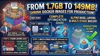 How to Shrink Docker Images: Layers & Multi-Stage Builds Explained | Docker Image Optimization