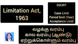 Limitation | prescribed time| வரம்பு| நீதிமன்றம்|நிர்ணயிக்கப்பட்ட நேரம்