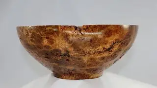 Woodturning #34   A Bowl turned from Oak Burr