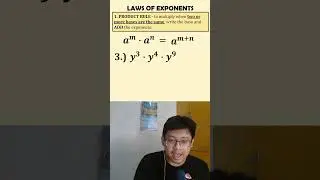 Law of Exponents: Product Rule [Example 2] #mathwithteacherjustin #math7 #algebra
