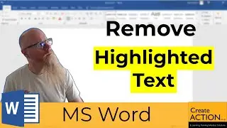 Remove highlighted text from Word