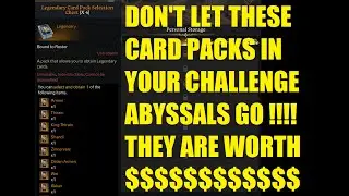 Lost Ark Legendary card selection pack tips from challenge abyssals