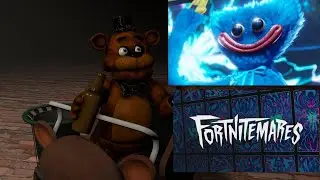 [SFM FNAF] Freddy reacts to Huggy Wuggy in Fortnite (Fortnitemares 2025)
