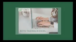 Как сделать фото таблиц не выходя из Excel?