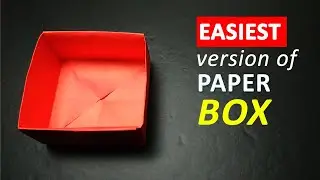 PAPER BOX EASIEST VERSION ! HOW TO MAKE AN ORIGAMI BOX