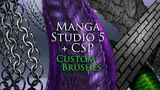 New Custom Brushes for Manga Studio 5 Clip Studio Paint - Update