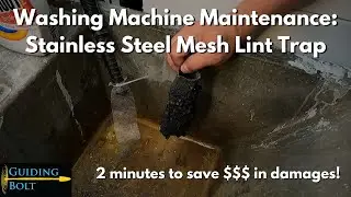 Install a Stainless Steel Mesh Lint Trap On a Washing Machine