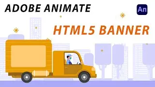 Adobe Animate CC - HTML5 animated banner - delivery animation - nested timlines