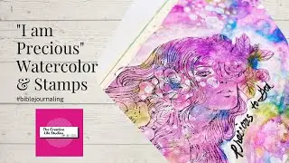 Easy Bible Journaling _ Watercolor Background _ Prima Princess Stamp