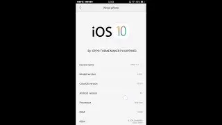 IOS 10 Theme for Oppo F1s | Oppo f3 & f3 plus | iPhone theme