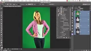 Project Photoshop Compositing Tutorials    Extracting Off Green Screen