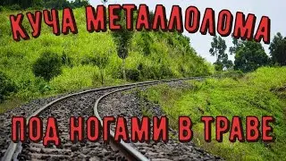 Ходим вдоль ЖД. поиск металлолома с металлоискателем. коп 2021