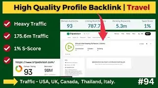 Heavy Traffic Do Follow Profile Backlink | High Quality Backlink for Travel Industry | 
