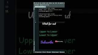 Upper to lower & Lower to upper case string change in python by ||Official coding || #shortvideo
