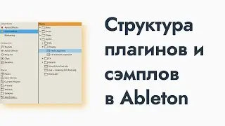 Структура плагинов и сэмплов в Ableton 🗂