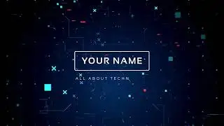 Blue Modern Technology Youtube Video Intro