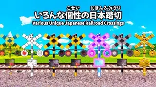 Various Unique Japanese Railroad Crossings