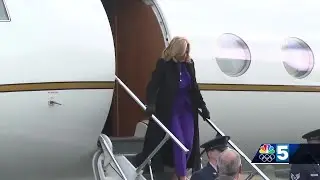 First Lady Jill Biden met by protestors during campaign visit to Vermont