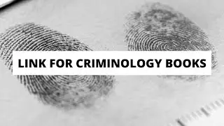 Link for Criminology Books/ Books needed for preparation of Criminology