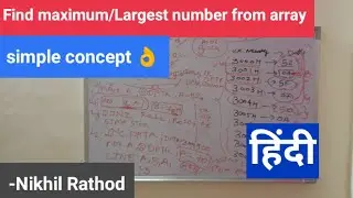 Find maximum number from array microcontroller 8051 find largest number in external memory location