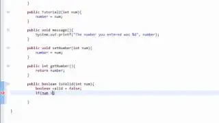 Intro to Java Programming 26 - isValid Method