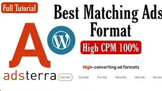 Adsterra ads how setup in WordPress||Adsterra ads how to setup in Blogger||Adsterra setup
